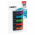 Emtec Flash Drive 32 GB C450 Slide, 5PK EM96346